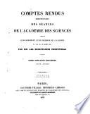 Comptes rendus hebdomadaires des séances de l'Académie des sciences