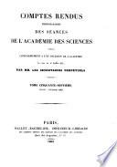 Comptes rendus hebdomadaires des séances de l'Académie des sciences
