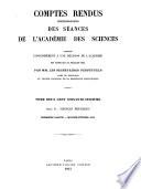 Comptes rendus hebdomadaires des séances de l'Académie des sciences
