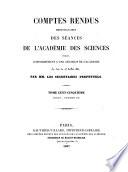 Comptes rendus hebdomadaires des séances de l'Académie des sciences
