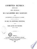 Comptes rendus hebdomadaires des séances de l'Académie des sciences