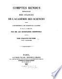 Comptes rendus hebdomadaires des séances de l'Académie des Sciences