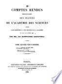 Comptes rendus hebdomadaires des séances de l'Académie des sciences