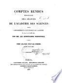 Comptes rendus hebdomadaires des séances de l'Académie des Sciences