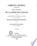 Comptes rendus hebdomadaires des séances de l'Académie des sciences
