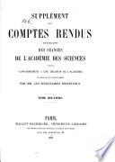 Comptes rendus hebdomadaires des séances de l'Académie des sciences