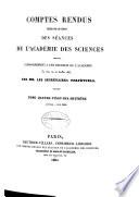 Comptes rendus hebdomadaires des séances de l'Académie des sciences
