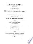 Comptes rendus hebdomadaires des séances de l'Académie des sciences