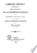 Comptes rendus hebdomadaires des séances de l'Académie des sciences