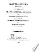 Comptes rendus hebdomadaires des séances de l'Académie des sciences