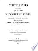 Comptes rendus hebdomadaires des séances de l'Académie des sciences