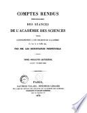 Comptes rendus hebdomadaires des séances de l'Académie des sciences