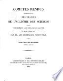 Comptes rendus hebdomadaires des séances de l'Académie des Sciences