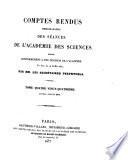 Comptes rendus hebdomadaires des séances de l'Académie des sciences