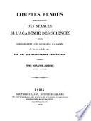 Comptes rendus hebdomadaires des séances de l'Académie des sciences