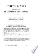 Comptes rendus hebdomadaires des séances de l'Académie des sciences