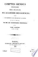 Comptes rendus hebdomadaires des séances de l'Académie des sciences