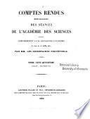 Comptes rendus hebdomadaires des séances de l'Académie des sciences