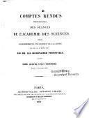 Comptes rendus hebdomadaires des séances de l'Académie des sciences