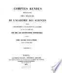 Comptes rendus hebdomadaires des séances de l'Académie des Sciences