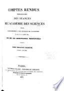 Comptes rendus hebdomadaires des séances de l'Académie des sciences