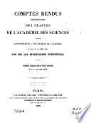 Comptes rendus hebdomadaires des séances de l'Académie des sciences