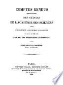 Comptes rendus hebdomadaires des séances de l'Académie des sciences