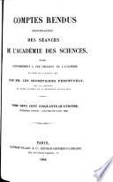Comptes rendus hebdomadaires des séances de l'Académie des sciences