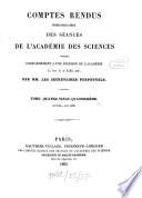 Comptes rendus hebdomadaires des séances de l'Académie des Sciences