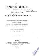 Comptes rendus hebdomadaires des séances de l'Académie des sciences