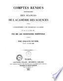 Comptes rendus hebdomadaires des séances de l'Académie des sciences
