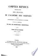 Comptes rendus hebdomadaires des séances de l'Académie des sciences