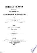 Comptes rendus hebdomadaires des séances de l'Académie des sciences