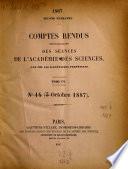 Comptes rendus hebdomadaires des séances de l'Académie des Sciences
