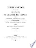 Comptes rendus hebdomadaires des séances de l'Académie des sciences