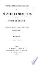 Comptes rendus hebdomadaires des séances et mémoires de la Société de biologie