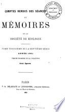 Comptes rendus hebdomadaires des séances et mémoires de la Société de biologie