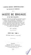 Comptes rendus hebdomadaires des séances et mémoires de la Société de biologie