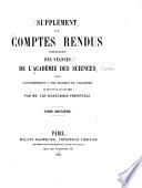 Comptes rendus hébdomadaires des séances