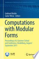Computations with Modular Forms