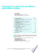 Conception et Calcul des Chaudieres : Generalites et Bilans