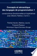 Concepts et sémantique des langages de programmation 1