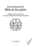 Concordance de la Bible de Jérusalem