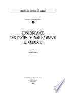 Concordance des textes de Nag Hammadi