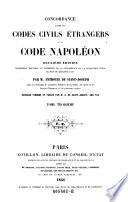 Concordance Entre Les Codes Civiles Etrangeres Et Le Code Napoleon