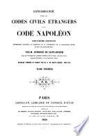 Concordance entre les codes civils étrangers et le Code Napoléon