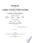 Concordance entre les codes civils étrangers et le Code Napoléon