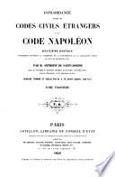 Concordance entre les codes civils étrangers et le Code Napoléon