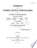 Concordance entre les codes civils étrangers et le code Napoléon