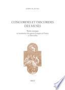 Concordes et discordes des muses